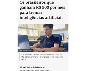 BBC Brasil ouve Rafael Grohmann em matéria sobre operários de dados