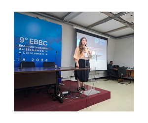 Michely Vogel participa do Encontro Brasileiro de Bibliometria e Cientometria