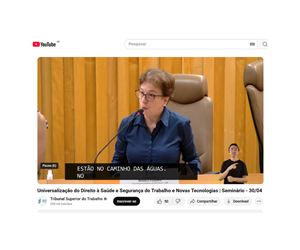 Roseli Figaro participou de Seminário promovido pelo Tribunal Superior do Trabalho